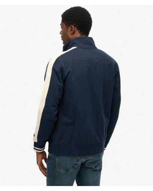 Superdry Blue Athletic Club Track Top for men