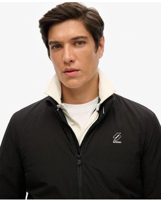 Superdry Black Training Harrington Jacket for men