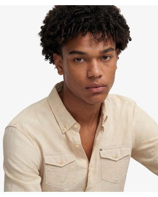 Superdry Natural & Co The Merchant Store- Lite Long Sleeve Shirt for men