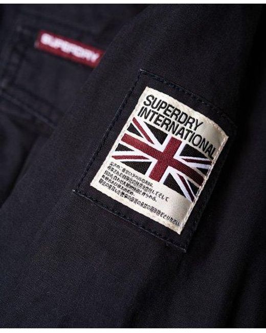 Superdry Blue Rookie Heavy Weather Field Jacket Midnight for men