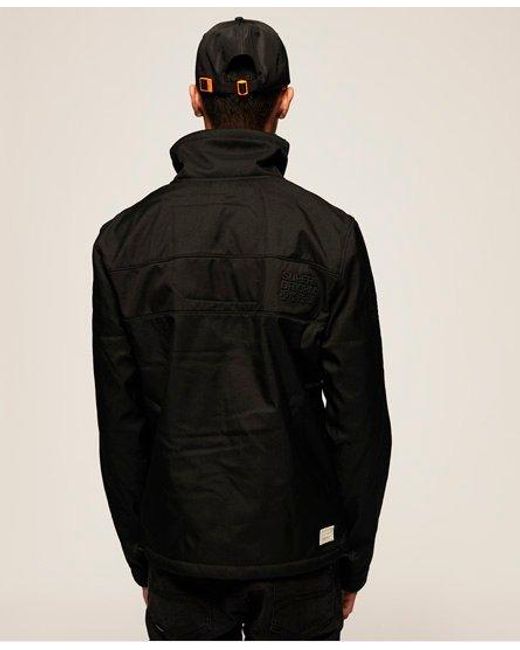 Superdry Black Sherpa Sd-Windtrekker Jacket for men
