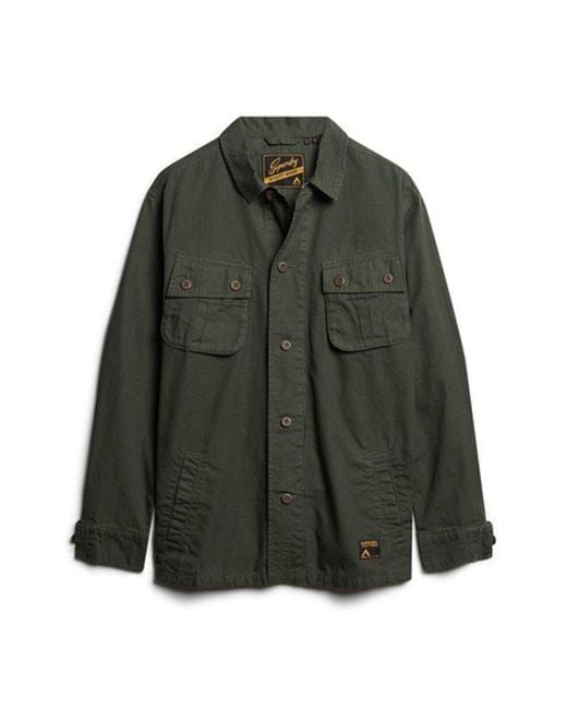 Superdry Militaire Overshirtjas in het Green voor heren
