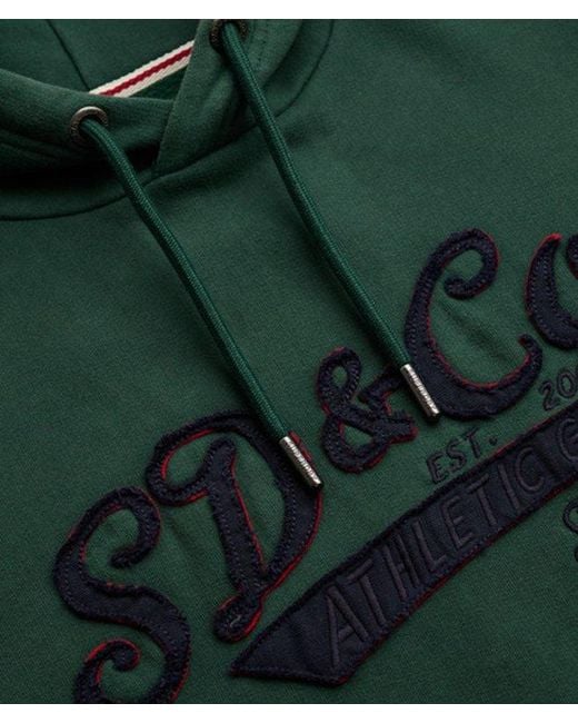 Superdry Green & Co Washed Embroidered Relaxed Hoodie for men
