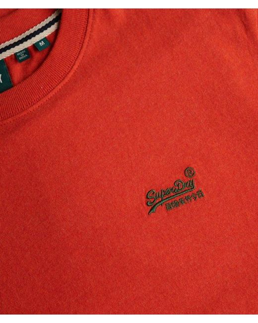 Superdry Red & Co Essential Logo T-shirt for men