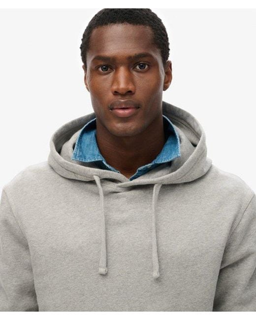 Superdry Gray & Co Contrast Stitch Relaxed Hoodie for men