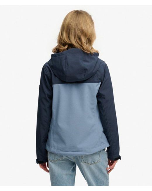 Superdry Blue & Co Hooded Colourblock Trekker Jacket