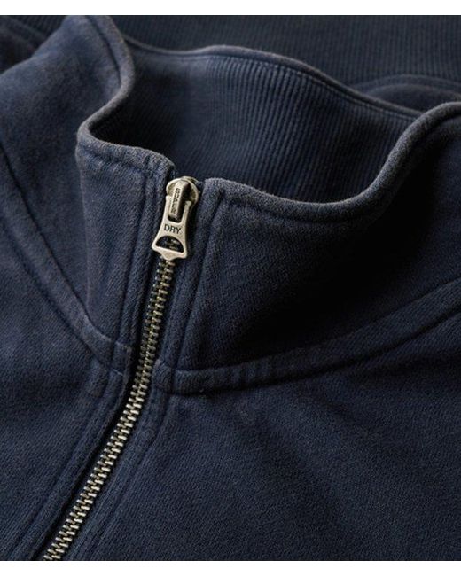 Superdry Blue Essential Half Zip Sweatshirt