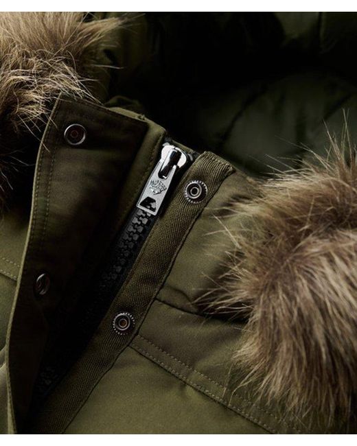 Superdry Green & Co Everest Hooded Bomber Jacket