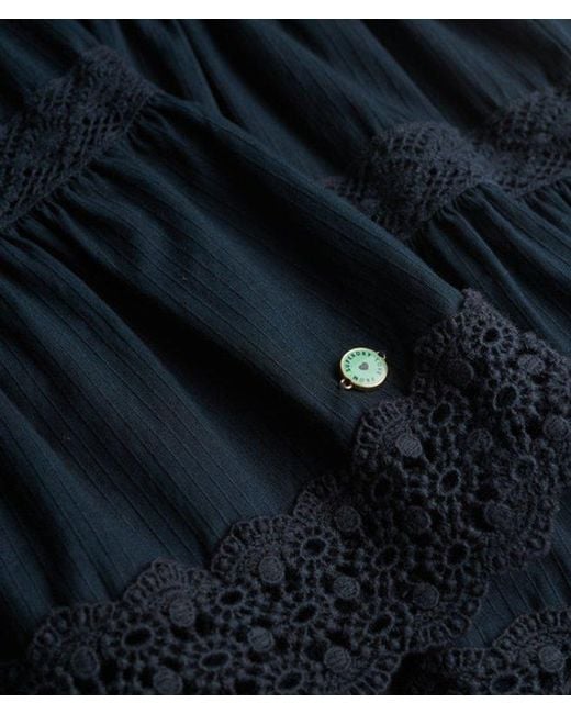 Superdry Blue & Co Ibiza Lace Mix Mini Skirt