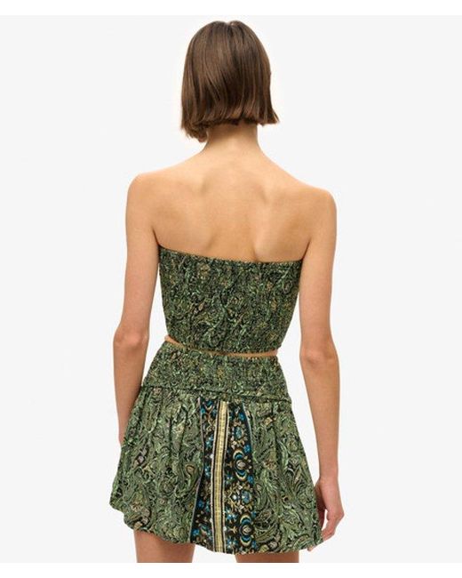 Superdry Green & Co Paisley Print Mini Skirt