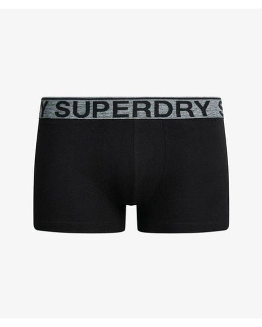Superdry White Organic Cotton Trunk Triple Pack for men