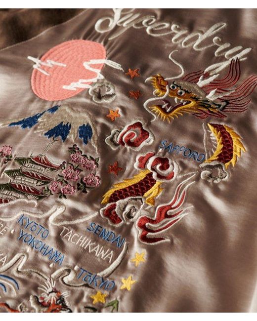 Superdry Natural & Co Suikajan Embroidered Bomber