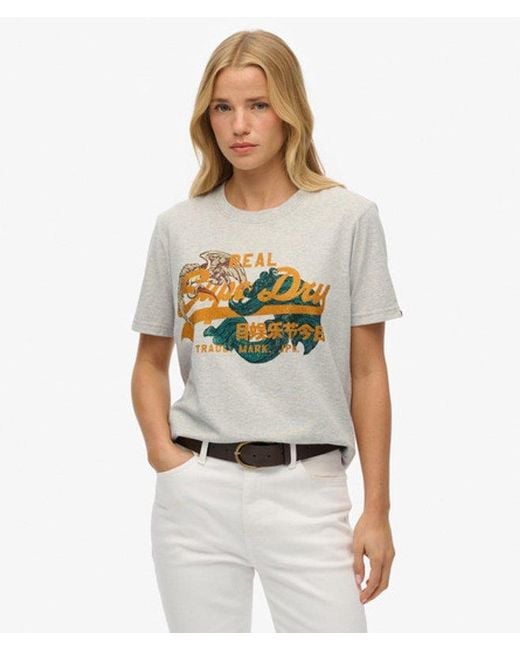 Superdry Green & Co Tokyo Vintage Logo Relaxed T-shirt