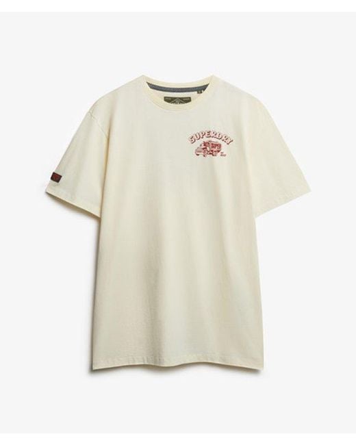 Superdry Trade Tools Oversized T-shirt in het Natural voor heren
