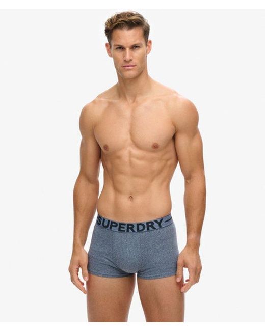 Superdry Blue & Co Organic Cotton Trunk Triple Pack for men