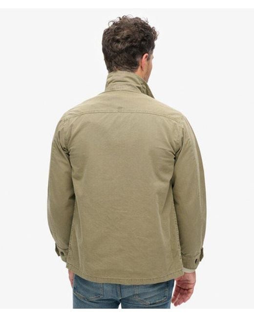 Superdry Militaire Overshirtjas in het Green voor heren