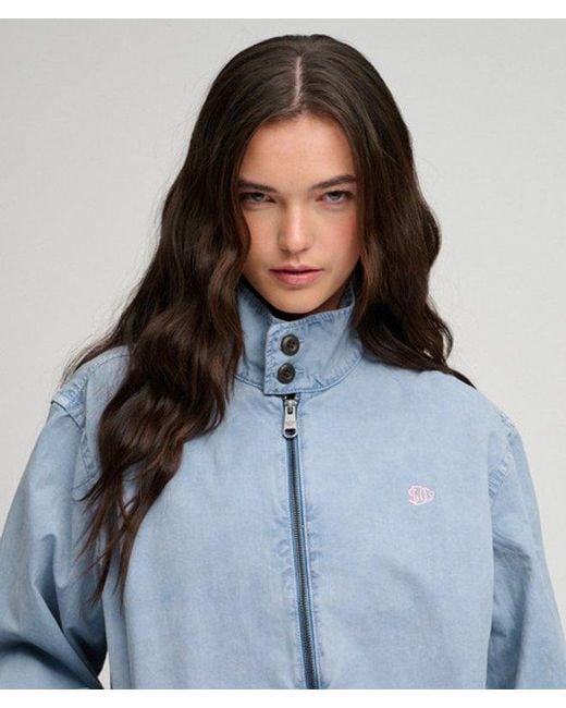 Superdry Blue & Co Cotton Harrington Jacket