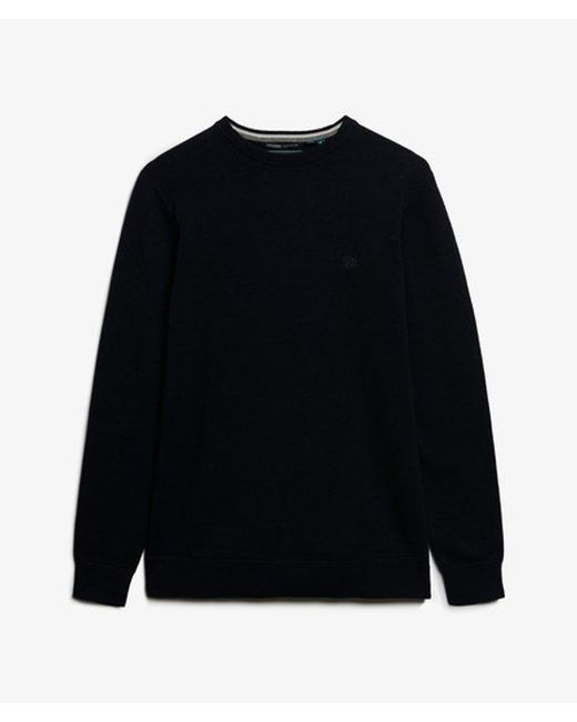 Superdry Blue & Co Essentials Cotton Jumper for men