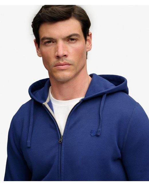 Superdry Blue & Co Essential Logo Zip Hoodie for men