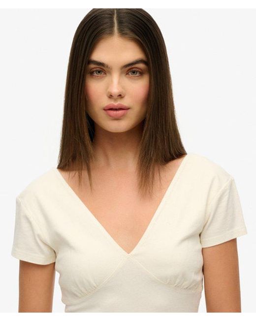 Superdry White & Co Cap Sleeve Corset Top