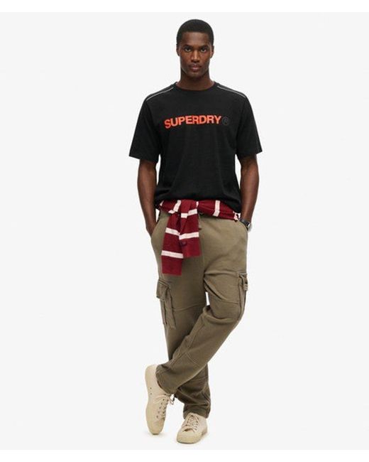 Superdry Black & Co Tech Logo Relaxed T-shirt for men
