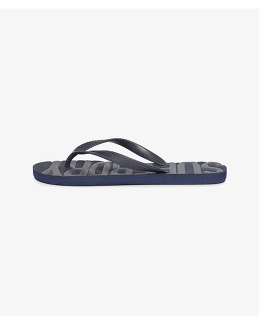 Superdry Blue & Co Vintage Flip Flops for men
