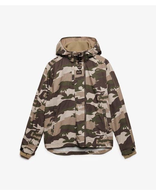 Superdry Gray Bench X & Co Bench Hooded Ripstop Jacket for men