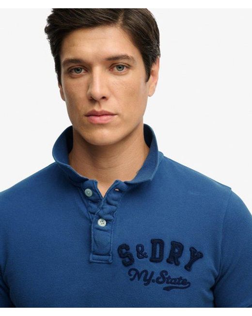 Superdry Blue & Co Vintage Athletic Polo Shirt for men