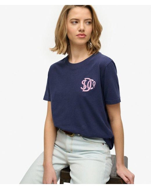 Superdry Blue Sd & Co Relaxed T-Shirt