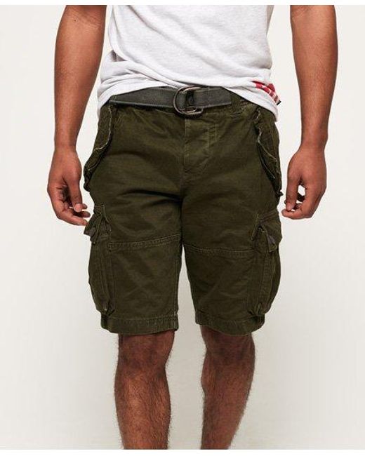 Superdry Cotton Core Cargo Heavy Shorts in Green for Men - Lyst