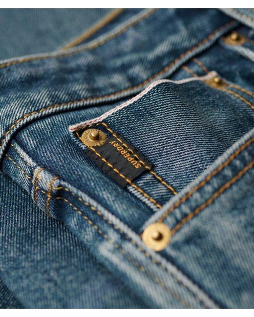 Superdry Blue The Merchant Store - Organic Slim Jeans for men
