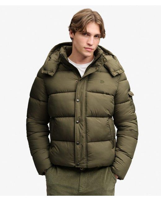Superdry Green Premium Ripstop Puffer Jacket for men