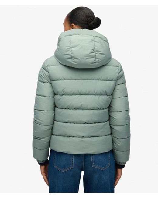 Superdry Blue & Co Hooded Spirit Sports Puffer Jacket