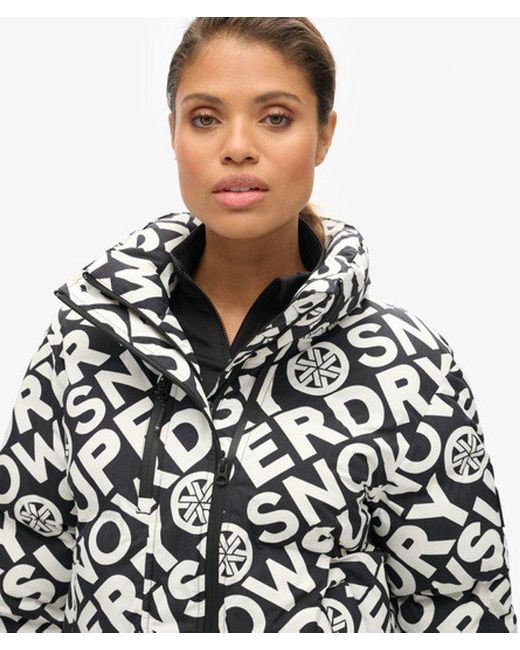 Superdry Black & Co Ski Boxy Puffer Jacket