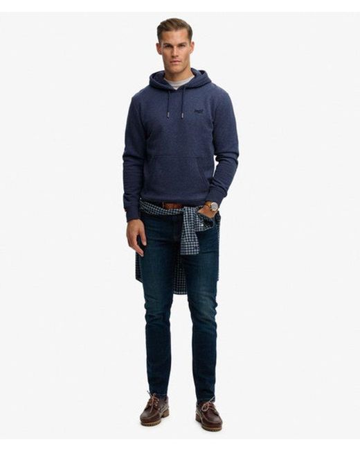 Superdry Blue & Co Essential Logo Hoodie for men