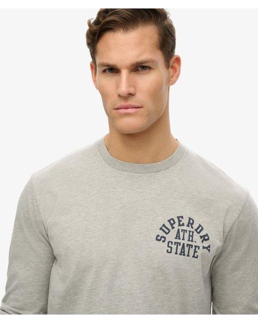Superdry Gray & Co Athletic Essentials Long Sleeve Top for men