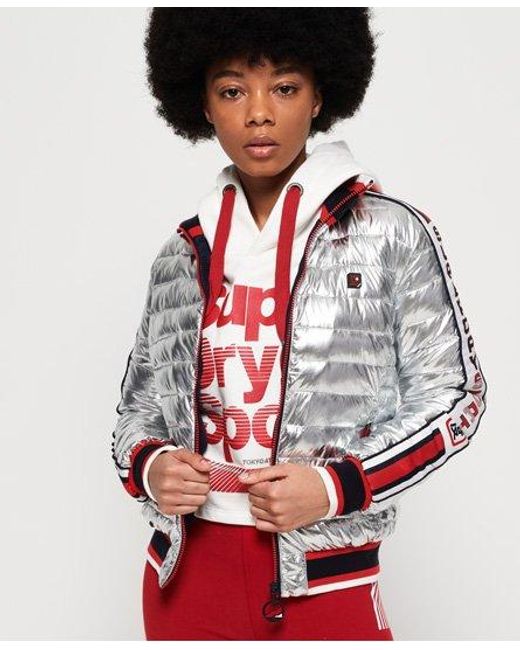 superdry silver jacket
