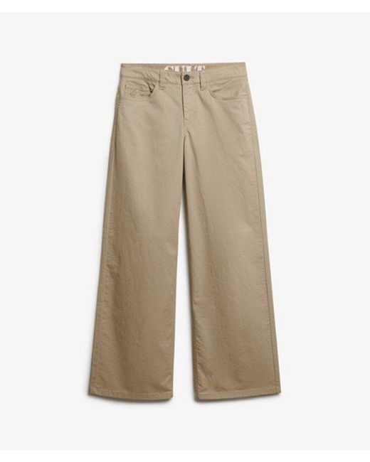 Superdry Gray & Co Mid Rise baggy Chino