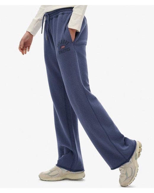 Superdry Blue & Co Athletic Print Flare joggers