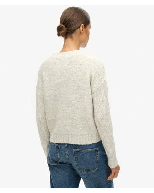 Superdry White & Co Chunky Cable Knit Jumper