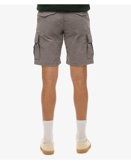 Superdry Gray & Co Organic Cotton Heavy Cargo Shorts for men