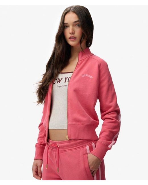 Superdry Red & Co Essential Logo Track Top