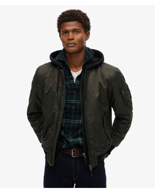 Superdry Black & Co Military Ma1 Bomber Jacket for men