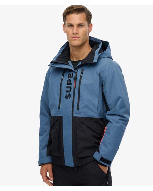 Superdry Blue & Co Ultimate Freestyle Ski Jacket for men