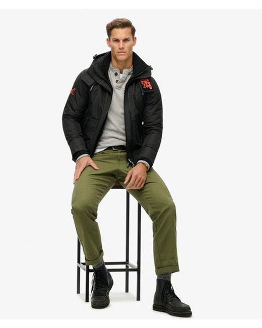 Veste à capuche mountain windbreaker Superdry pour homme en coloris Black