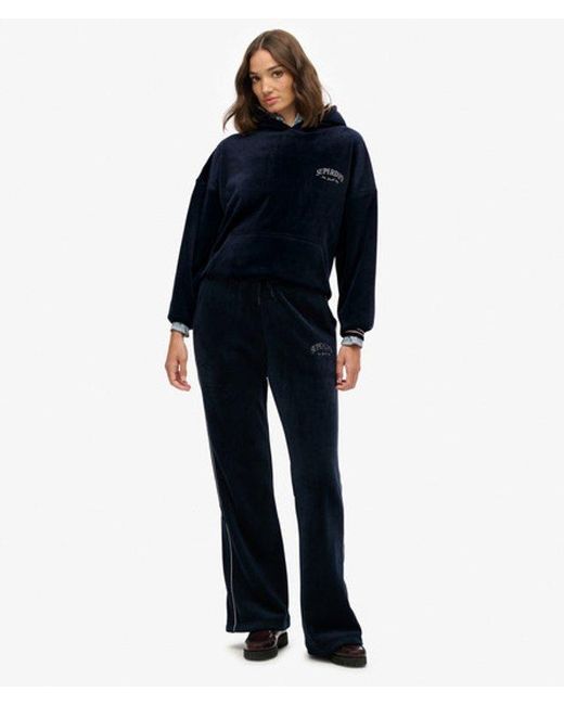 Superdry Blue & Co Country Club Velour Straight joggers