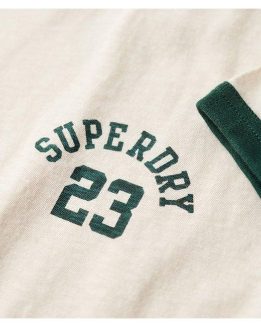 Superdry White & Co Athletic Essentials Ringer Fitted T-shirt