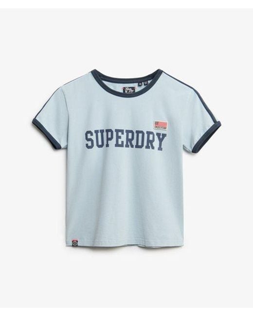 Superdry Gray & Co Athletic Essential Stripe T-shirt