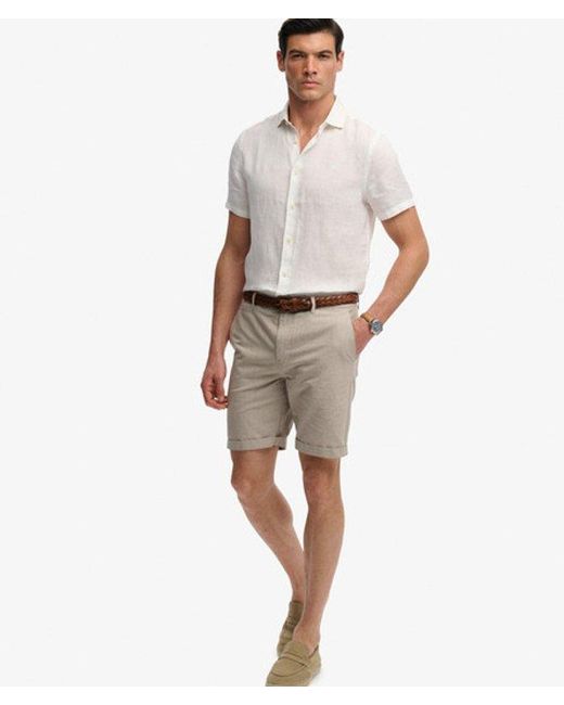 Superdry Natural & Co Premium Textured Chino Shorts for men