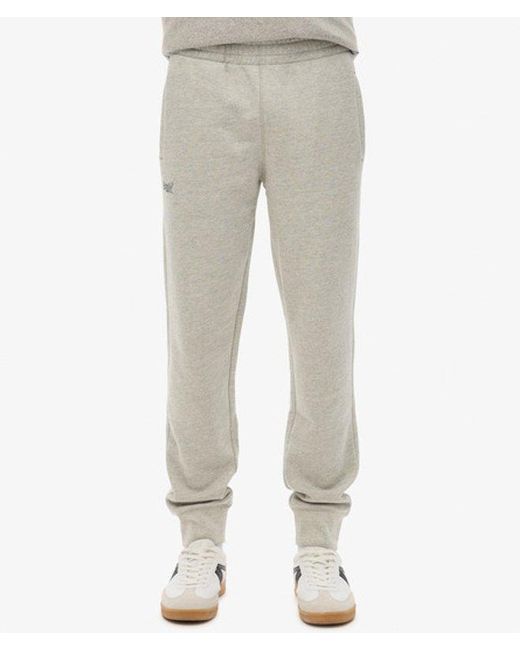 Superdry Gray & Co Essential Logo Half Brushed joggers for men